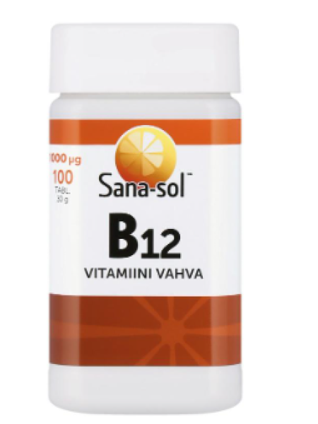 Витаминная пищевая добавка Sana-sol Vitamin B12 100шт