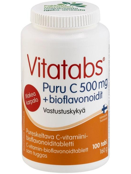 Витамины Vitatabs Puru-C 500 мг 100 таблеток
