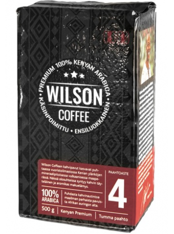 Кенийский молотый кофе Wilson Coffee №4 500г 100% темной обжарки