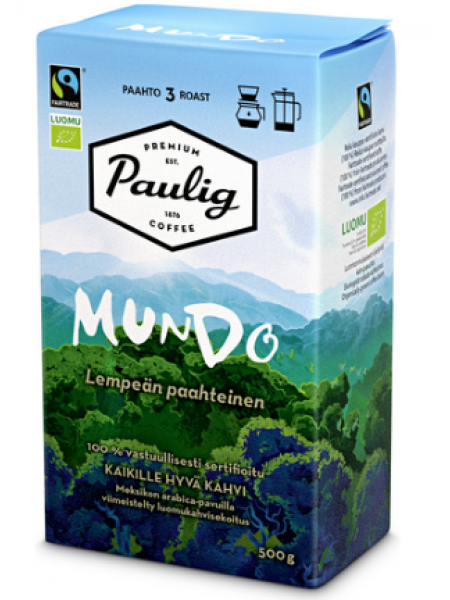 Молотый кофе Paulig Mundo Luomu 500г