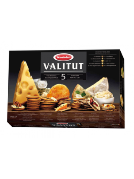 Соленые крекеры для сыра Kantolan Valitut 5 Parasta 170г
